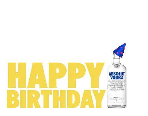happy birthday Sticker by Absolut Vodka