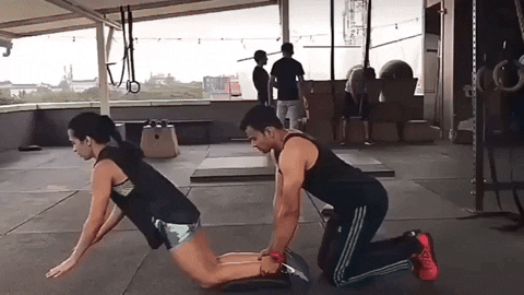 hiitworkout giphyupload glute ham raise floor glute ham raise GIF
