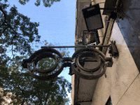 wink neon glasses spain sign GIF