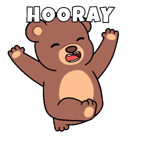 Happy Lets Go Sticker by BEARISH