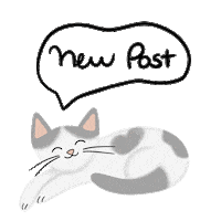 Cat Post Sticker by Carol Fernandes