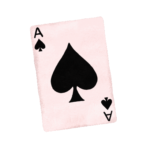 Ace Of Spades Poker Sticker by Kev Lavery