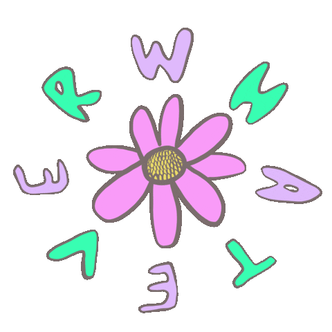Flower Whatever Sticker by A Good Mess