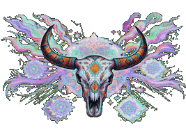 Psychedelic Art Pastel Goth Sticker