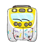 Tra 火車 Sticker