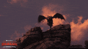 night fury jump GIF by How To Train Your Dragon