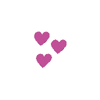 misskimmyskreations love heart hearts three hearts Sticker