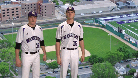 Baseball Warriors GIF by WinonaStateATH