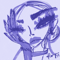 royasoartsy pink women blink girl power GIF