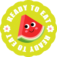 Hungry Ready To Eat Sticker by Watermelon Board
