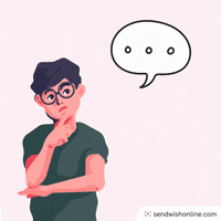 Happy Think About It GIF by sendwishonline.com