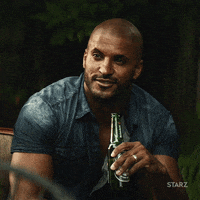 ricky whittle smile GIF by American Gods
