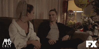 happy american horror story GIF by AHS