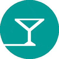 StudioMix green studio cocktail glass Sticker