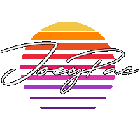 JoeyPac music festival fanny pack sun logo retrosun Sticker