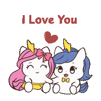 Love You Kiss Sticker by Brave Unicorn