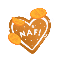 Snow Falling Sticker by NAF! Stuff Limited