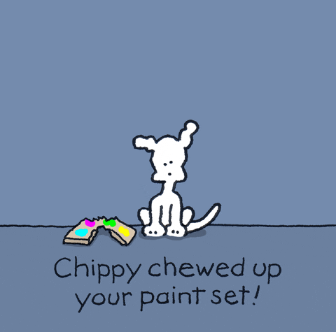 I Love You Art GIF by Chippy the Dog