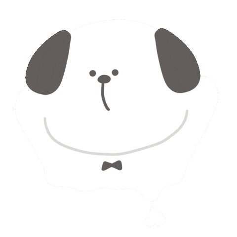 Dog 白 Sticker