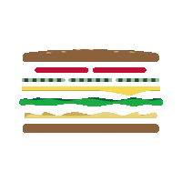 Happy Burger Sticker by AOKBW