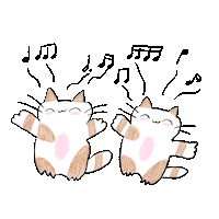 Happy ねこ Sticker