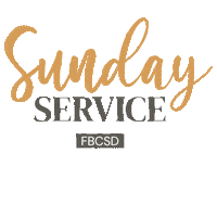 FBCSD church christian sunday service sundayservice Sticker