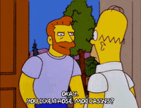 homer simpson shoes GIF