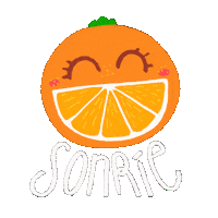 Jessitsoi smile orange risa naranja Sticker