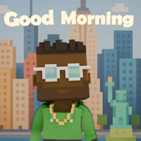 Good Morning Hello GIF by Meebits