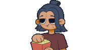 Netflix Eating Sticker by Ronaldo