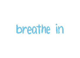 Breathe Out Deep Breath Sticker