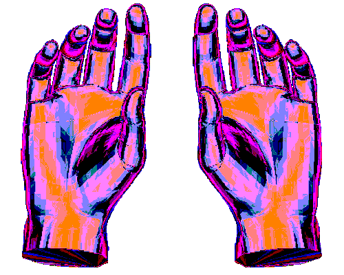 Hand Sticker by badblueprints