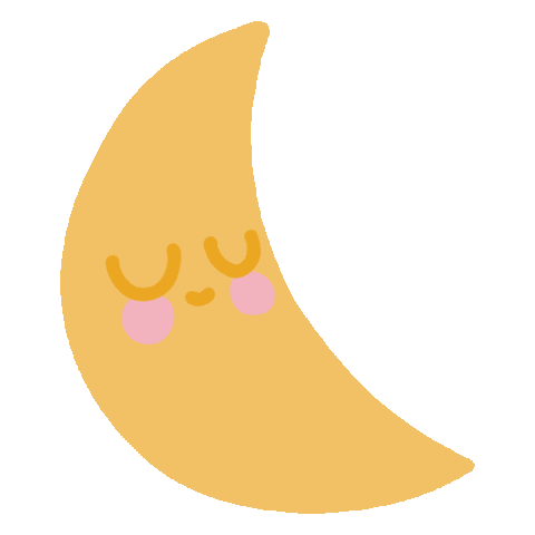 eliselesueur giphyupload moon lune cutemoon Sticker