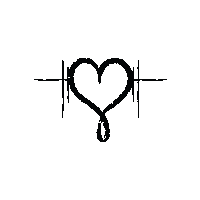 White Heart Sticker by Hydrus Poetry
