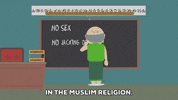 writing blackboard GIF by South Park 
