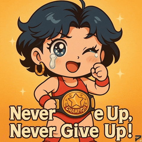 Never Give Up Hana GIF by Persona