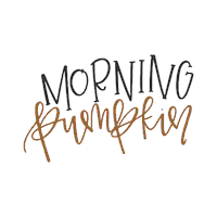 good morning fall Sticker by DeBrosse