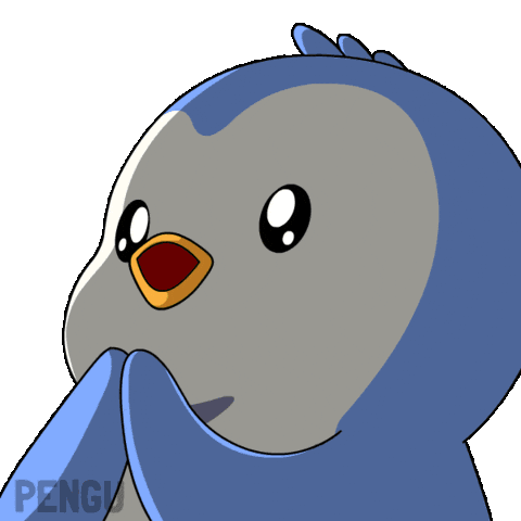 To The Moon Wow Sticker by Pudgy Penguins