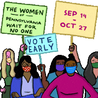 Vote Early Election 2020 Sticker by Creative Courage