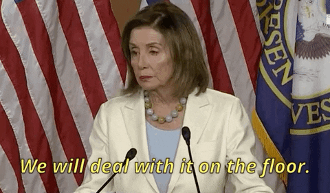 news giphyupload giphynewsuspolitics nancy pelosi we will deal with it GIF