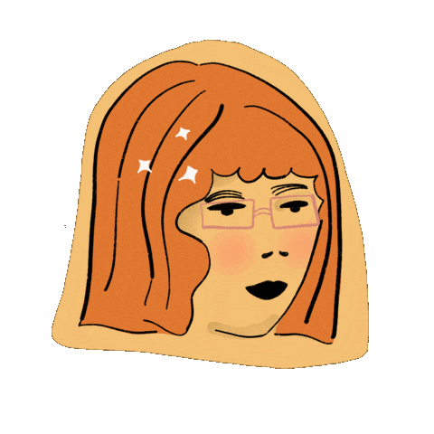 Red Hair Fashion Sticker by Keva Epale