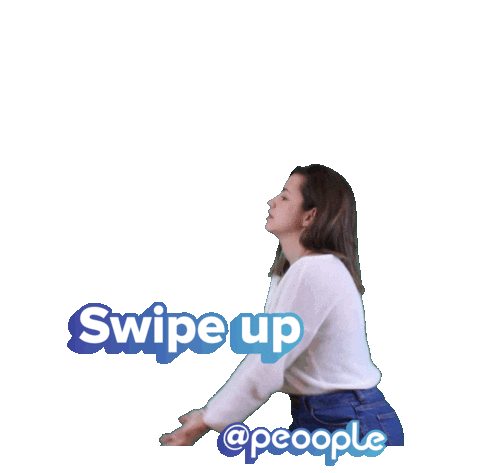 arrow swipe up Sticker by Peoople