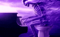 Cinema Skeleton GIF