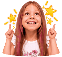 milanab_live happy wow excited star Sticker