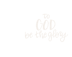 milkandhoneymade glory glory to god milkandhoneymade to god be the glory Sticker