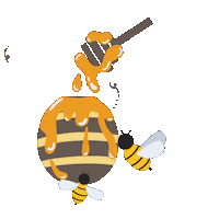 Bee Honey Sticker