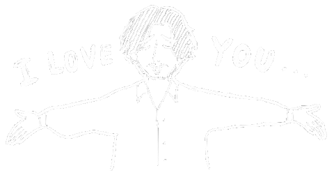 パグ Hug Sticker