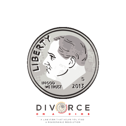 DivorceOnADime divorce on a dime divorceonadime Sticker