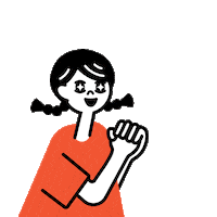 Happy Girl Sticker by YAICHI