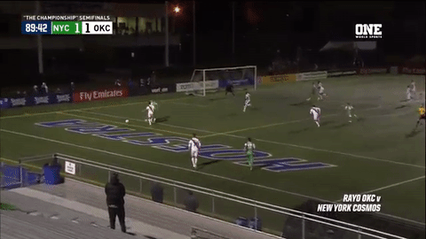 #soccer #goal #newyorkcosmos #cosmos #futbol GIF by New York Cosmos